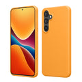 kwmobile Hülle kompatibel mit Samsung Galaxy S24 Plus Hülle - Silikon Handy Case - Handyhülle für Samsung S24 Plus weiche Oberfläche - kabelloses Laden für Galaxy S24 Plus Case - Fruity Orange Fruity Orange  