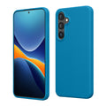 kwmobile Hülle kompatibel mit Samsung Galaxy S24 Plus Hülle - Silikon Handy Case - Handyhülle für Samsung S24 Plus weiche Oberfläche - kabelloses Laden für Galaxy S24 Plus Case - Karibikblau Karibikblau  