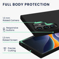 kwmobile Hülle kompatibel mit Samsung Galaxy S24 Ultra Hülle - Silikon Handy Case - Handyhülle für Samsung S24 Ultra weiche Oberfläche - kabelloses Laden für Galaxy S24 Ultra Case