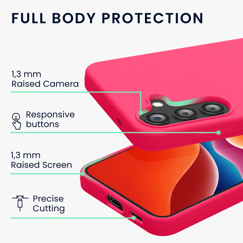 kwmobile Handyhülle für Samsung Galaxy S23 FE Hülle - Case Silikon - Kabelloses Laden - Schutzhülle Cover