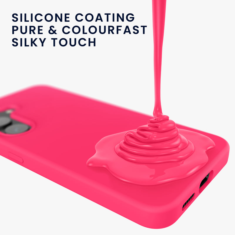 kwmobile Handyhülle für Samsung Galaxy S23 FE Hülle - Case Silikon - Kabelloses Laden - Schutzhülle Cover