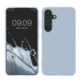 kwmobile Hülle kompatibel mit Samsung Galaxy S25 Hülle - weiches TPU Silikon Case - Cover geeignet für kabelloses Laden - Hellblau matt Hellblau matt  