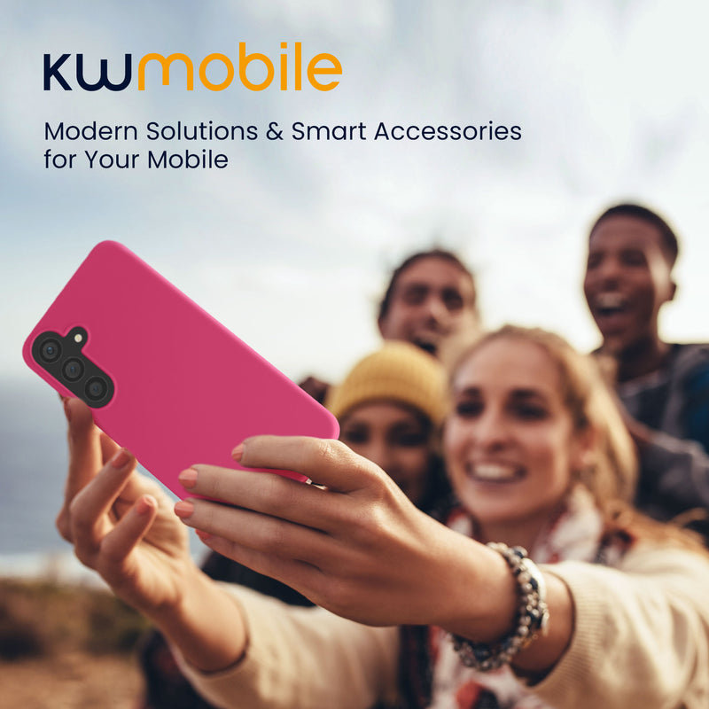 kwmobile Hülle kompatibel mit Samsung Galaxy S24 Plus Hülle - Silikon Handyhülle weich schlank - Case stoßabsorbierend flexibel - kabelloses Laden