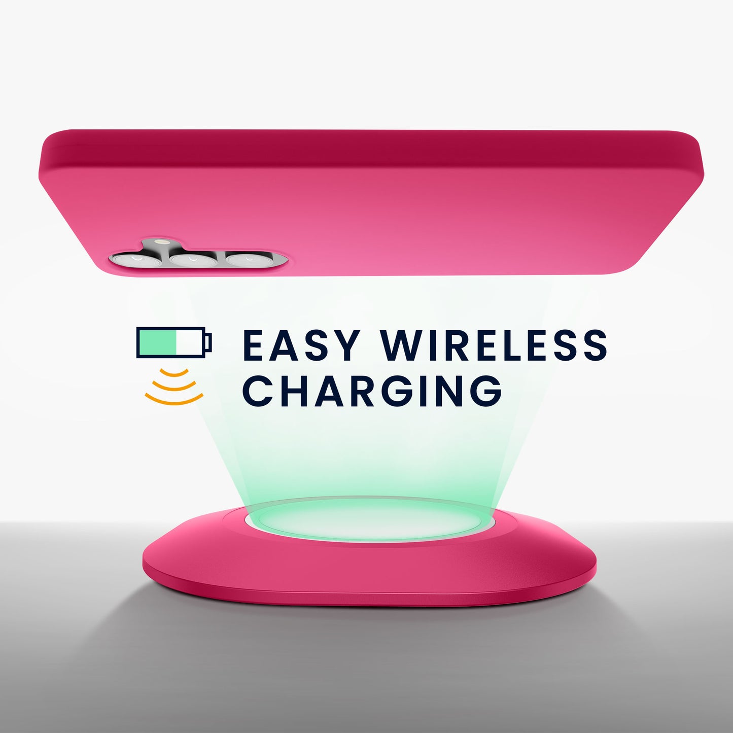 kwmobile Hülle kompatibel mit Samsung Galaxy S24 Plus Hülle - Silikon Handyhülle weich schlank - Case stoßabsorbierend flexibel - kabelloses Laden