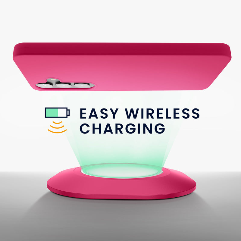 kwmobile Hülle kompatibel mit Samsung Galaxy S24 Plus Hülle - Silikon Handyhülle weich schlank - Case stoßabsorbierend flexibel - kabelloses Laden