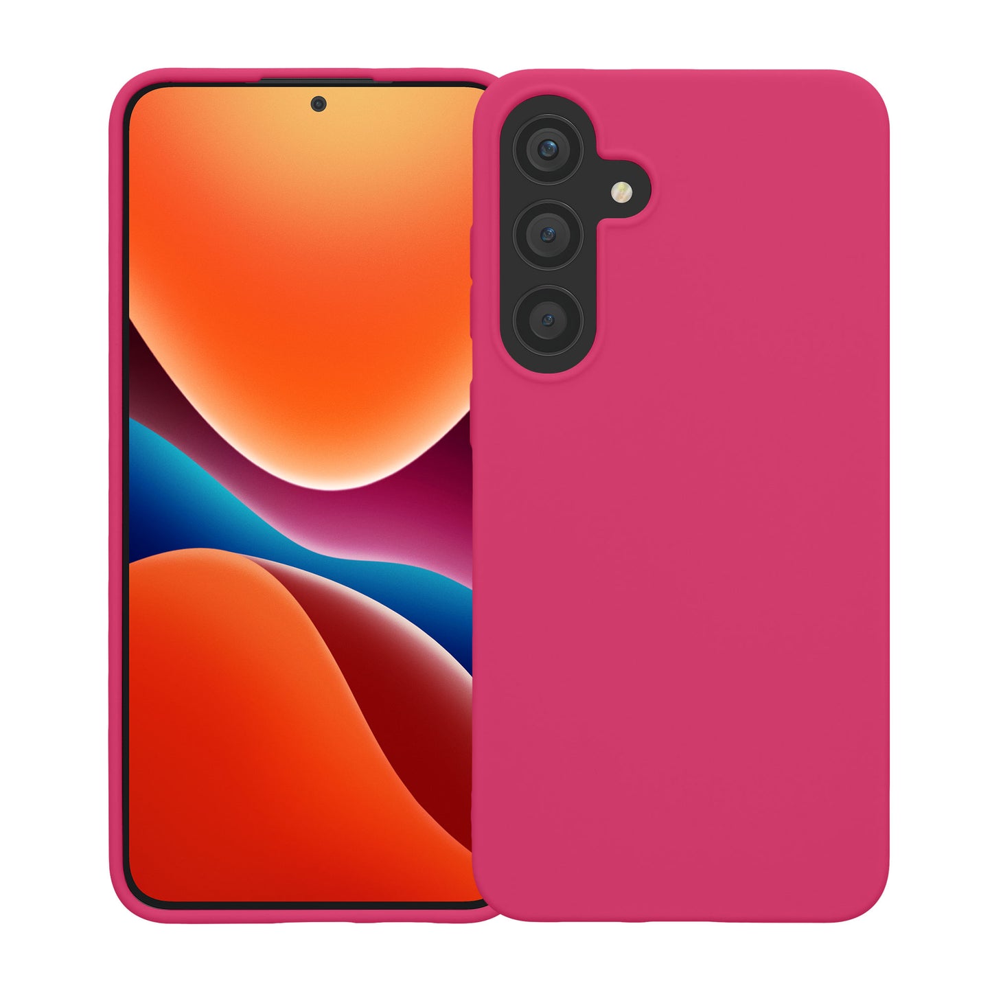 kwmobile Hülle kompatibel mit Samsung Galaxy S24 Plus Hülle - Silikon Handyhülle weich schlank - Case stoßabsorbierend flexibel - kabelloses Laden