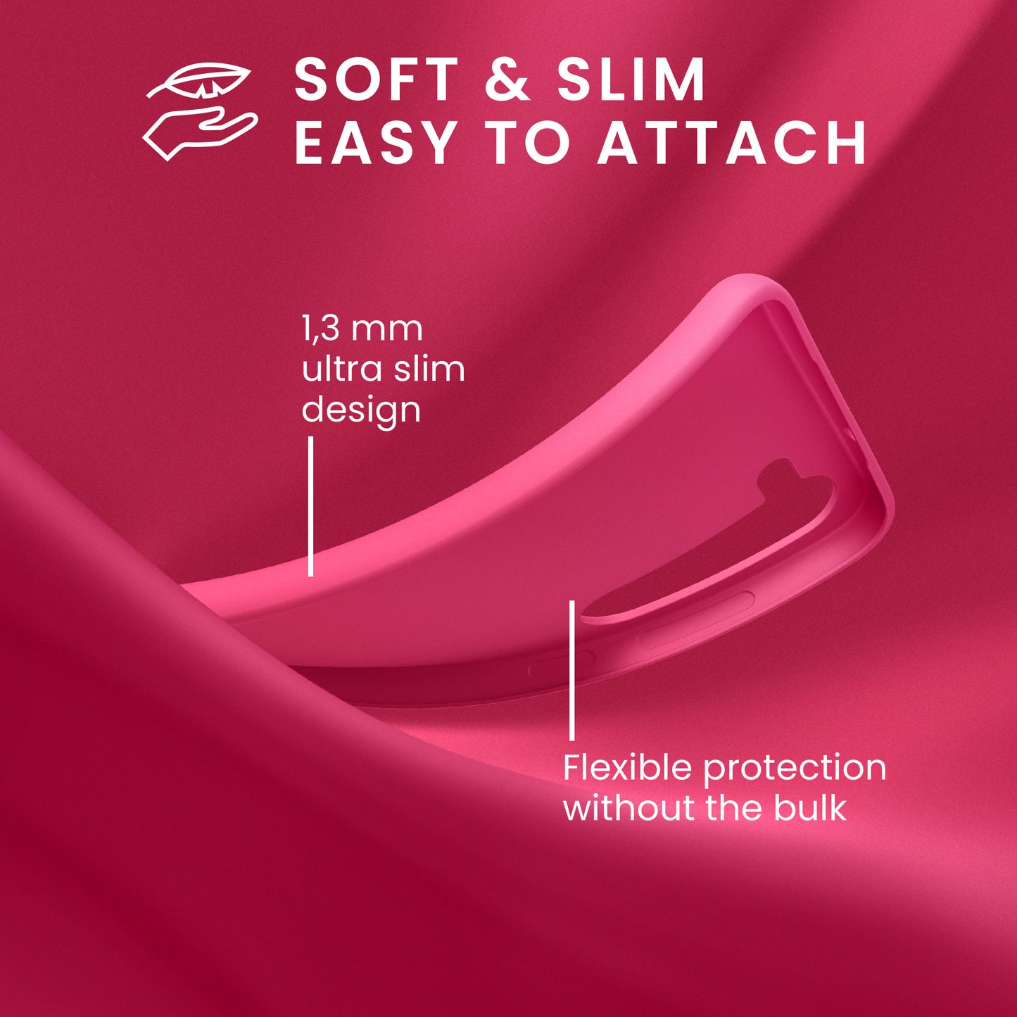 kwmobile Hülle kompatibel mit Samsung Galaxy S24 Plus Hülle - Silikon Handyhülle weich schlank - Case stoßabsorbierend flexibel - kabelloses Laden