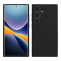kwmobile Hülle kompatibel mit Samsung Galaxy S24 Ultra Hülle - TPU Silikon Handyhülle weich schlank - Case stoßabsorbierend flexibel - kabelloses Laden - Schwarz Schwarz  