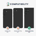 kwmobile Hülle kompatibel mit Samsung Galaxy S24 Ultra Hülle weich schlank Case stoßabsorbierend flexibel kabelloses Laden