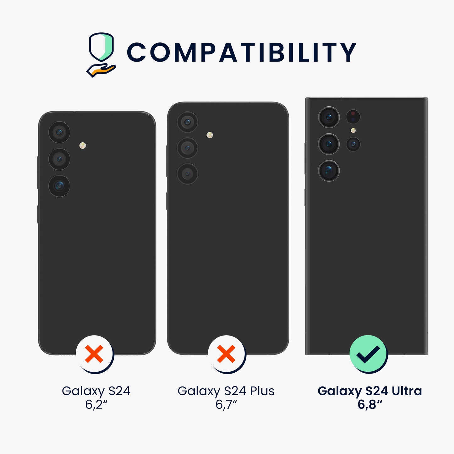 kwmobile Hülle kompatibel mit Samsung Galaxy S24 Ultra Hülle weich schlank Case stoßabsorbierend flexibel kabelloses Laden