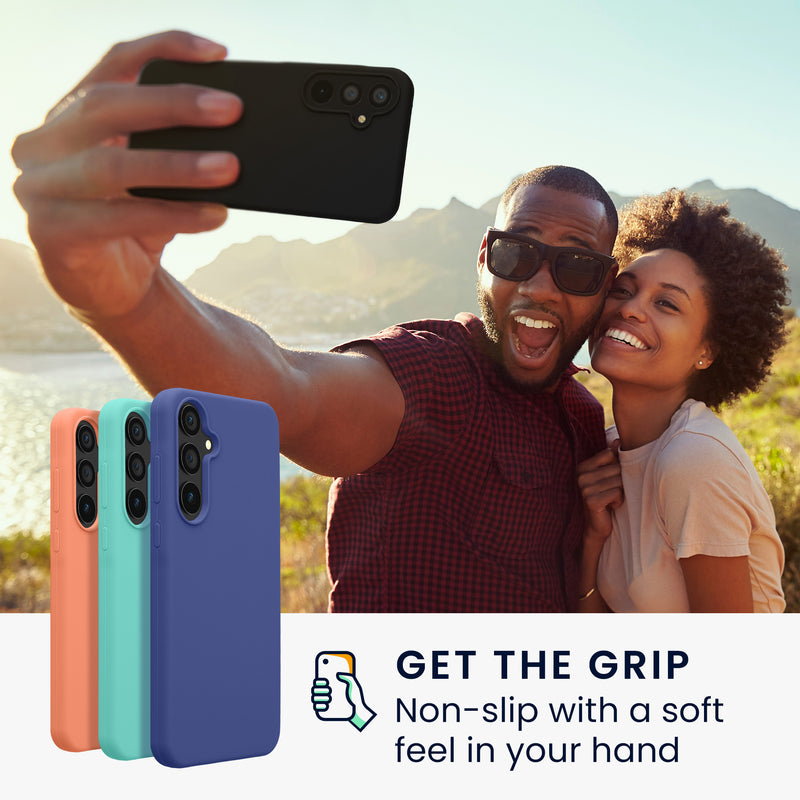 kwmobile Handyhülle für Samsung Galaxy A55 5G Hülle - Case Silikon - Kabelloses Laden - Schutzhülle Cover