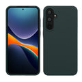 kwmobile Hülle kompatibel mit Samsung Galaxy A55 5G Hülle - Silikon Handy Case - Handyhülle weiche Oberfläche - kabelloses Laden - Moosgrün Moosgrün  