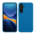 kwmobile Hülle kompatibel mit Samsung Galaxy A55 5G Hülle - Silikon Handy Case - Handyhülle weiche Oberfläche - kabelloses Laden - Karibikblau Karibikblau  