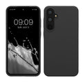 kwmobile Hülle kompatibel mit Samsung Galaxy A55 5G Hülle - Silikon Handy Case - Handyhülle weiche Oberfläche - kabelloses Laden - Dunkelgrau Dunkelgrau  