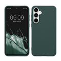 kwmobile Hülle kompatibel mit Samsung Galaxy A55 5G Hülle - weiches TPU Silikon Case - Cover geeignet für kabelloses Laden - Blaugrün Blaugrün  
