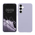 kwmobile Hülle kompatibel mit Samsung Galaxy A55 5G Hülle - weiches TPU Silikon Case - Cover geeignet für kabelloses Laden - Pastell Lavendel Pastell Lavendel  