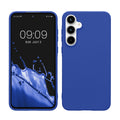 kwmobile Hülle kompatibel mit Samsung Galaxy A55 5G Hülle - weiches TPU Silikon Case - Cover geeignet für kabelloses Laden - Baltik Blau Baltik Blau  