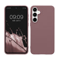kwmobile Hülle kompatibel mit Samsung Galaxy A55 5G Hülle - weiches TPU Silikon Case - Cover geeignet für kabelloses Laden - Grape Grape  