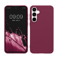 kwmobile Hülle kompatibel mit Samsung Galaxy A55 5G Hülle - weiches TPU Silikon Case - Cover geeignet für kabelloses Laden - Magenta Lila Magenta Lila  