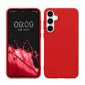 kwmobile Hülle kompatibel mit Samsung Galaxy A55 5G Hülle - weiches TPU Silikon Case - Cover geeignet für kabelloses Laden - Klassisch Rot Klassisch Rot  