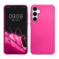 kwmobile Case kompatibel mit Samsung Galaxy A55 5G Hülle - Schutzhülle aus Silikon metallisch schimmernd - Handyhülle Metallic Pink Metallic Pink  