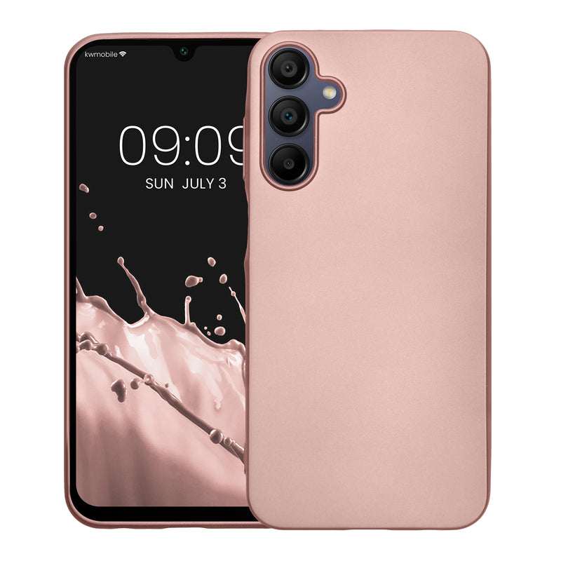 kwmobile Handyhülle für Samsung Galaxy A15 5G Hülle Silikon Case Schutzhülle Cover
