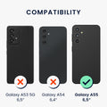 kwmobile Hülle kompatibel mit Samsung Galaxy A55 5G stoßfestes Handy Cover TPU Handyhülle