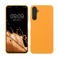 kwmobile Hülle kompatibel mit Samsung Galaxy A05s Hülle - weiches TPU Silikon Case - Cover geeignet für kabelloses Laden - Fruity Orange Fruity Orange  