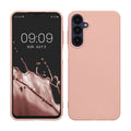 kwmobile Case kompatibel mit Samsung Galaxy A25 Hülle - Schutzhülle aus Silikon metallisch schimmernd - Handyhülle Metallic Rosegold Metallic Rosegold  
