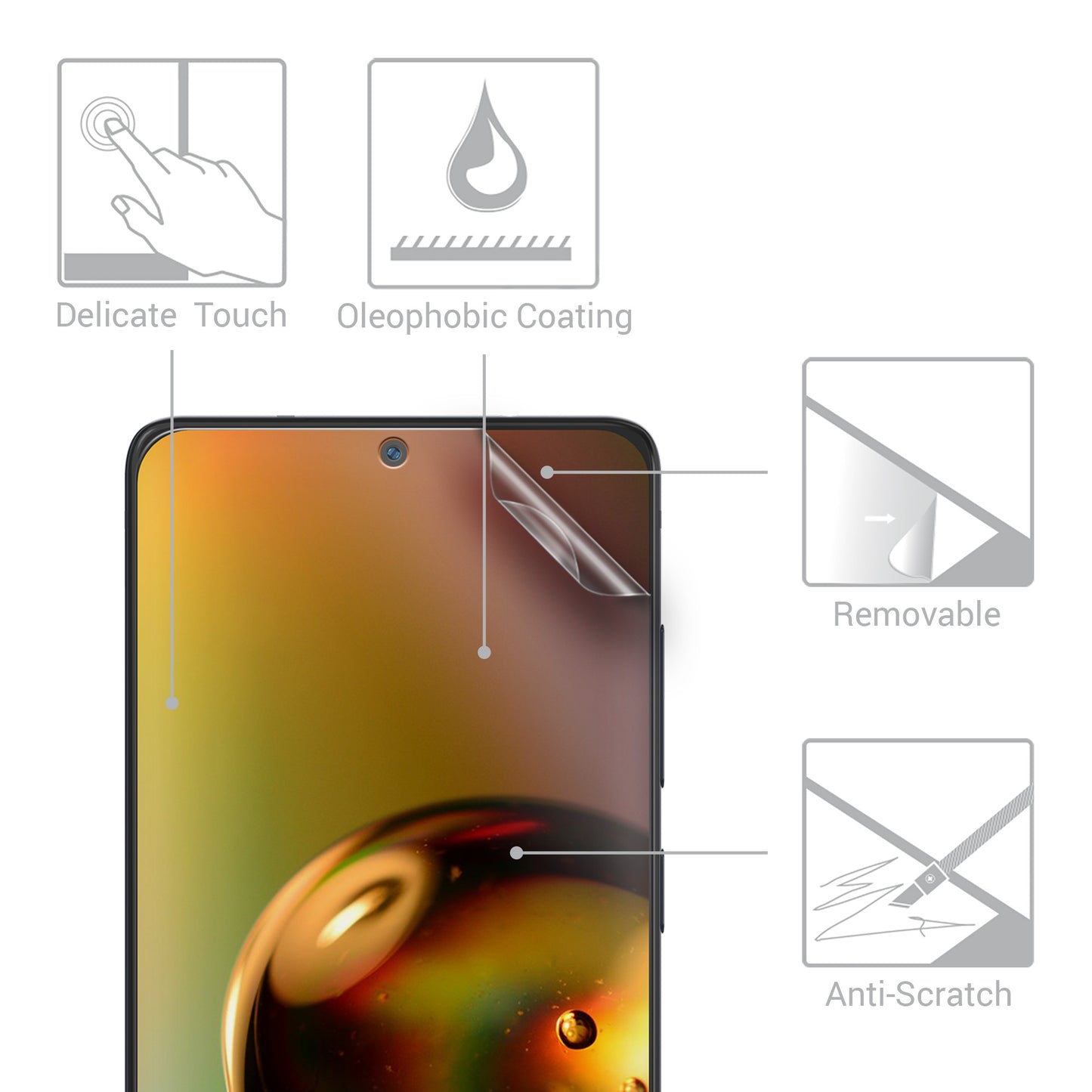 3x Displayschutzfolie matt kompatibel mit Samsung Galaxy S20 FE