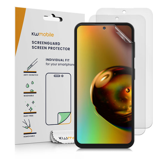 kwmobile 3x Folie matt kompatibel mit Samsung Galaxy A54 5G - Displayschutzfolie Schutzfolie - Displayschutz Displayfolie entspiegelt Matt Transparent  