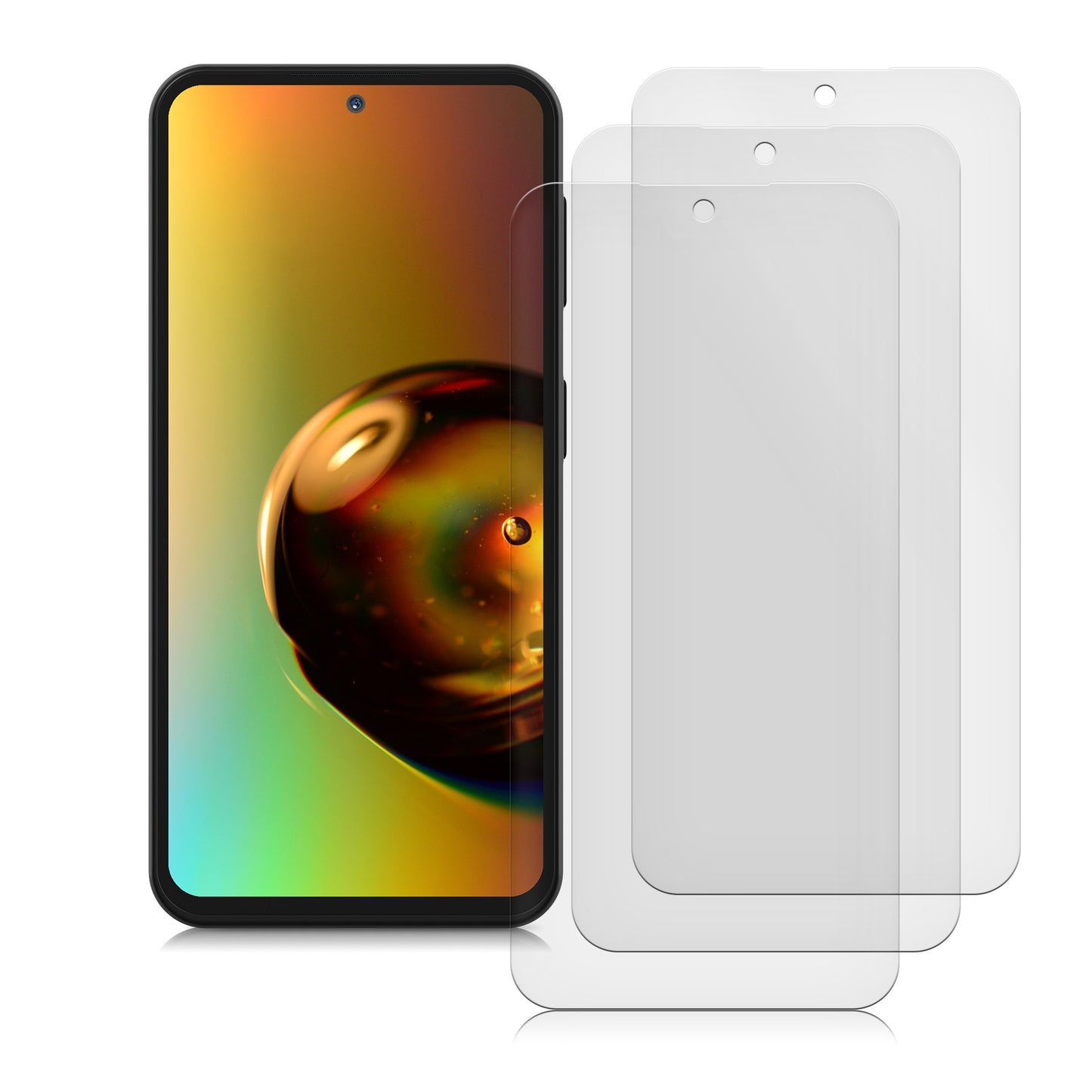 3x Displayschutzfolie matt kompatibel mit Samsung Galaxy A54 5G