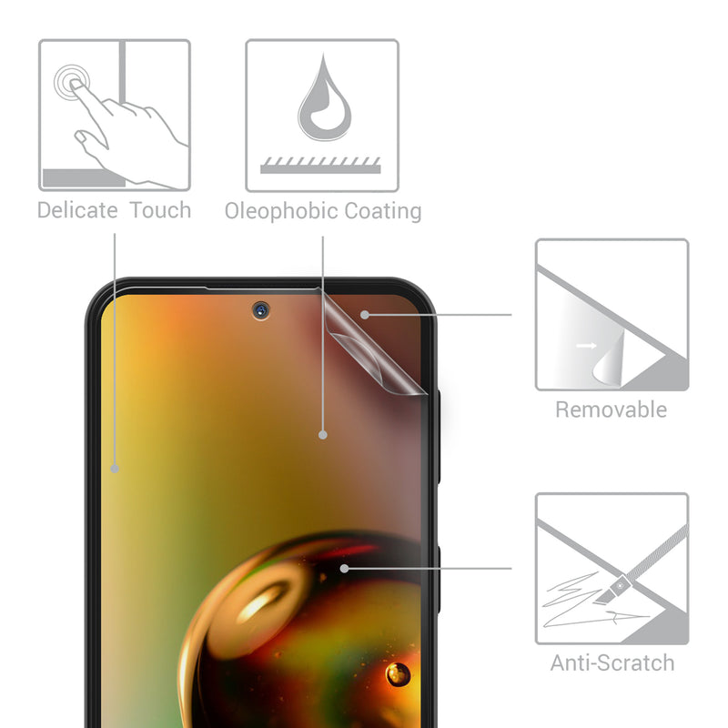 3x Displayschutzfolie matt kompatibel mit Samsung Galaxy A54 5G