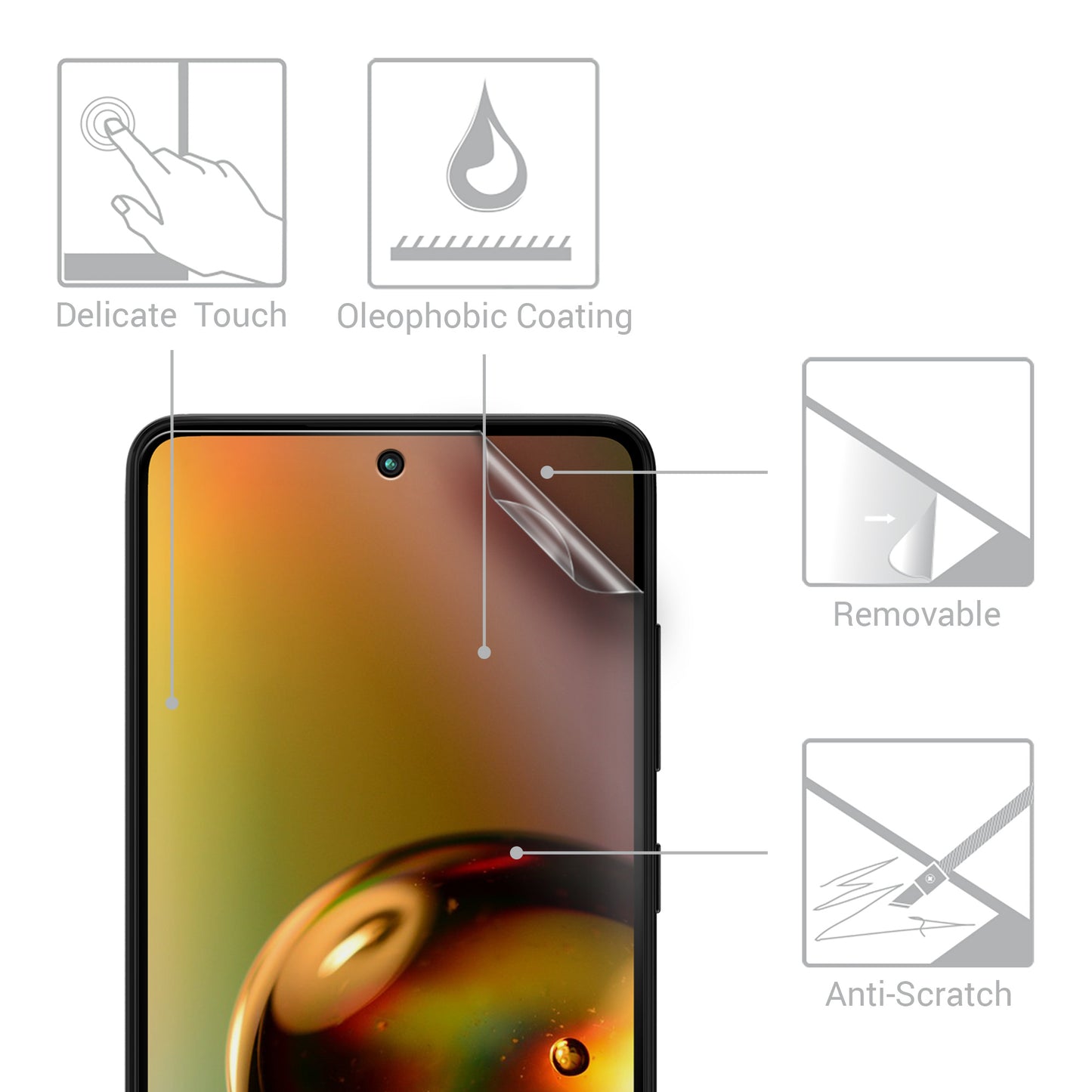 3x Displayschutzfolie matt kompatibel mit Samsung Galaxy A52 / A52 5G / A52s 5G