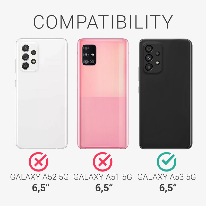 3x Displayschutzfolie matt kompatibel mit Samsung Galaxy A53 5G