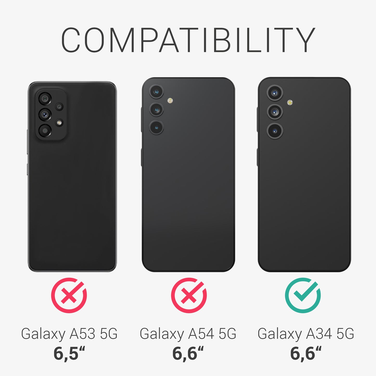 3x Displayschutzfolie matt kompatibel mit Samsung Galaxy A34 5G