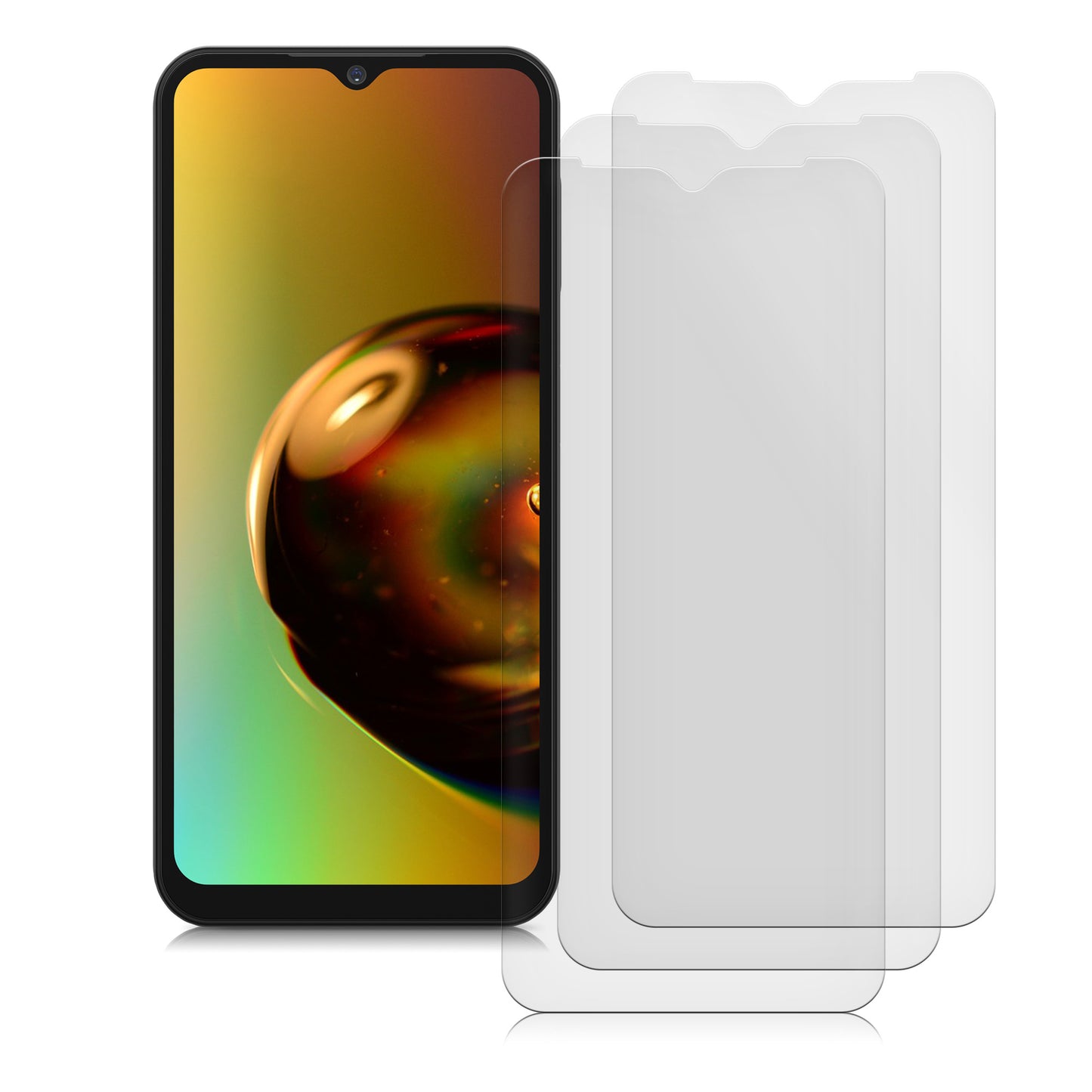 3x Displayschutzfolie matt kompatibel mit Samsung Galaxy A14 5G