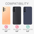 3x Displayschutzfolie matt kompatibel mit Samsung Galaxy A15 5G