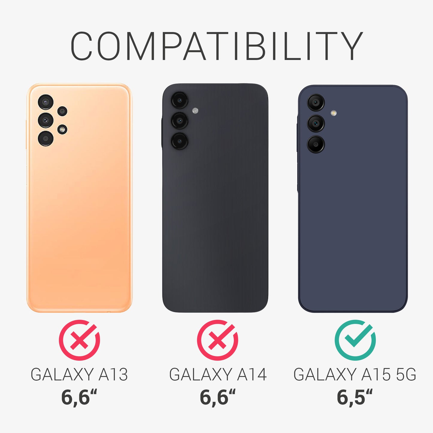 3x Displayschutzfolie matt kompatibel mit Samsung Galaxy A15 5G
