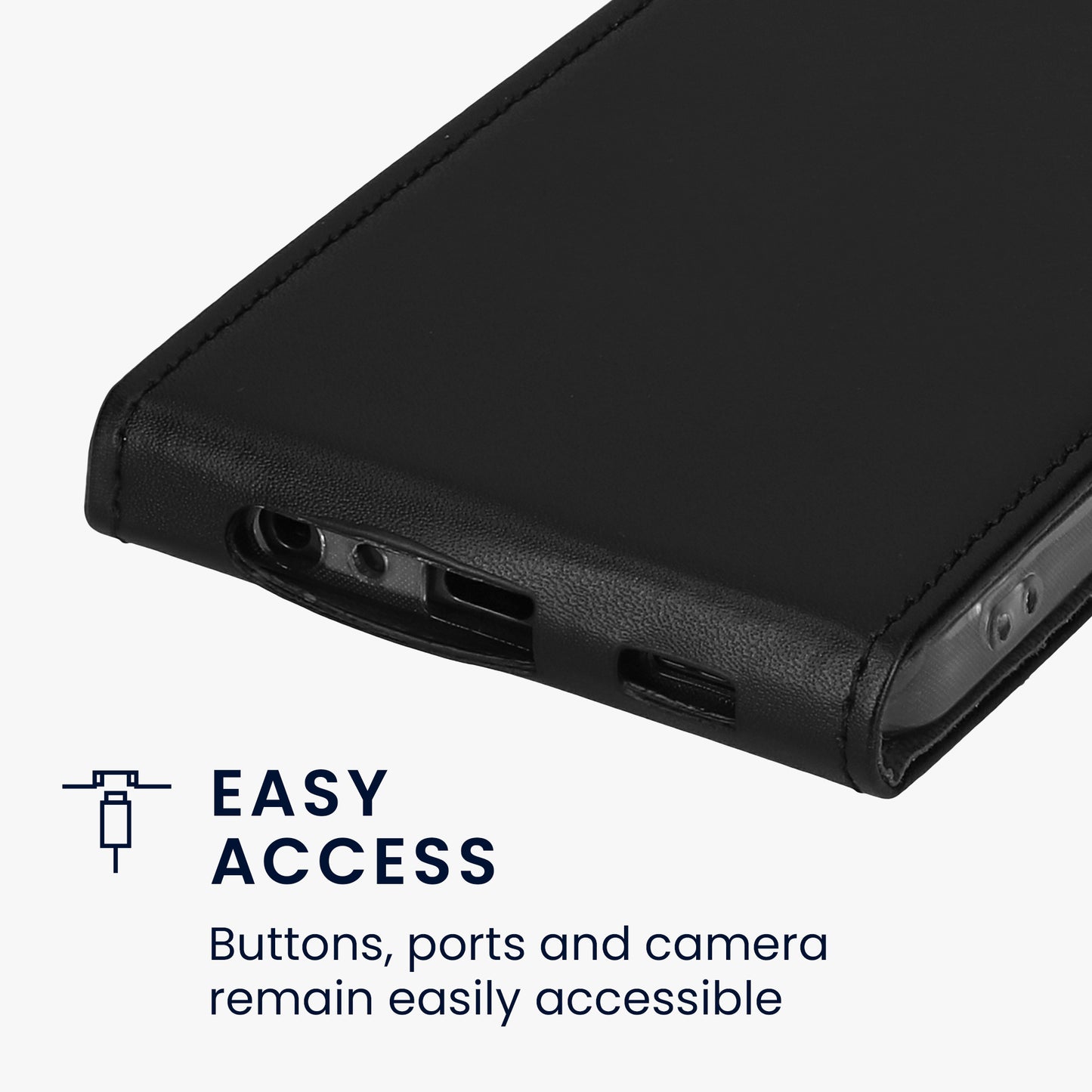 kwmobile Schutzhülle kompatibel mit Samsung Galaxy A15 5G - Hülle Handy - Flip Case Handyhülle