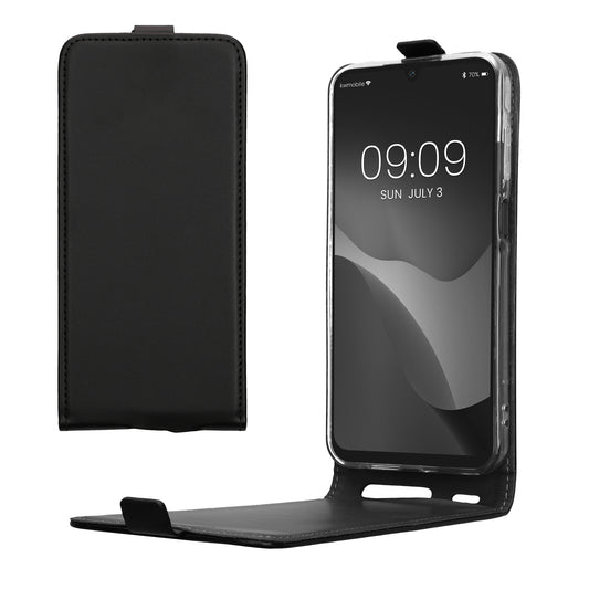 kwmobile Schutzhülle kompatibel mit Samsung Galaxy A25 - Hülle Handy - Flip Case Handyhülle Schwarz Schwarz  