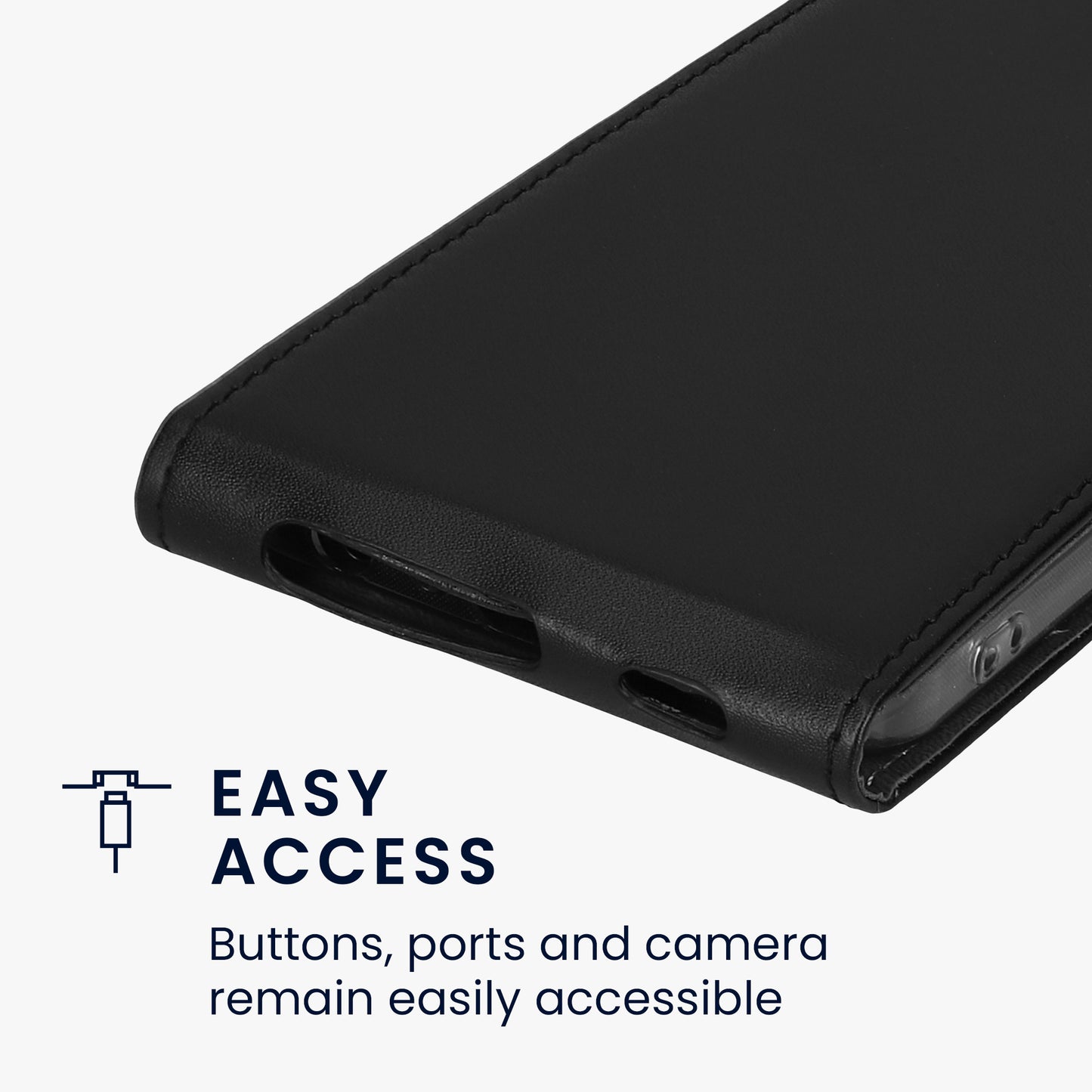 kwmobile Schutzhülle kompatibel mit Samsung Galaxy A25 - Flip Case Handyhülle