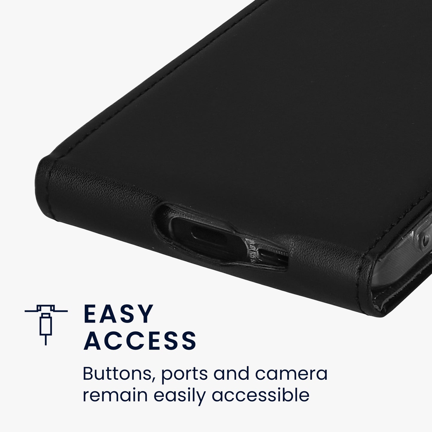 kwmobile Schutzhülle kompatibel mit Samsung Galaxy A55 5G - Hülle Handy - Flip Case Handyhülle