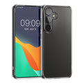 kwmobile Hülle kompatibel mit Samsung Galaxy S23 FE Hülle - harte Kunststoff Handyhülle mit Kameraschutz - Anti-Gelb - Case in Transparent Transparent  [dsg01]