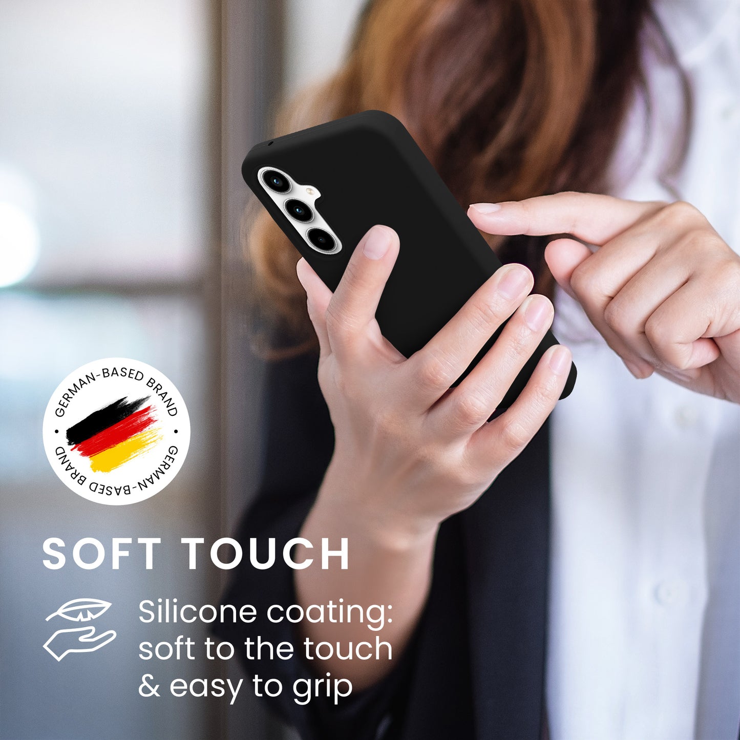 kwmobile Handyhülle für Samsung Galaxy A35 Hülle Case Silikon Kabelloses Laden Schutzhülle Cover
