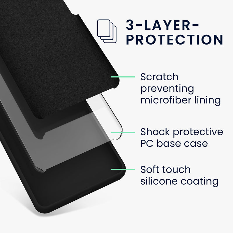 kwmobile Handyhülle für Samsung Galaxy A35 Hülle Case Silikon Kabelloses Laden Schutzhülle Cover