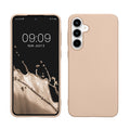 kwmobile Case kompatibel mit Samsung Galaxy A35 Hülle - Schutzhülle aus Silikon metallisch schimmernd - Handyhülle Metallic Gold Metallic Gold  