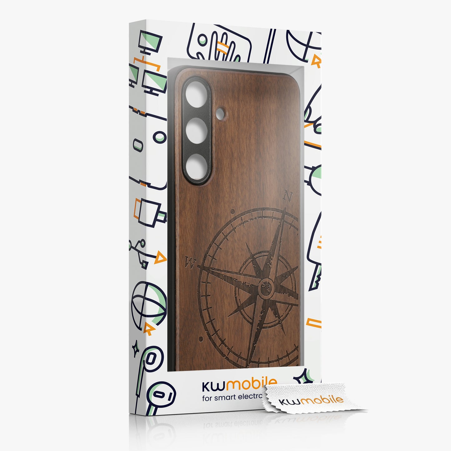 Holzhülle mit TPU Bumper für Samsung Galaxy S24 Plus Holz