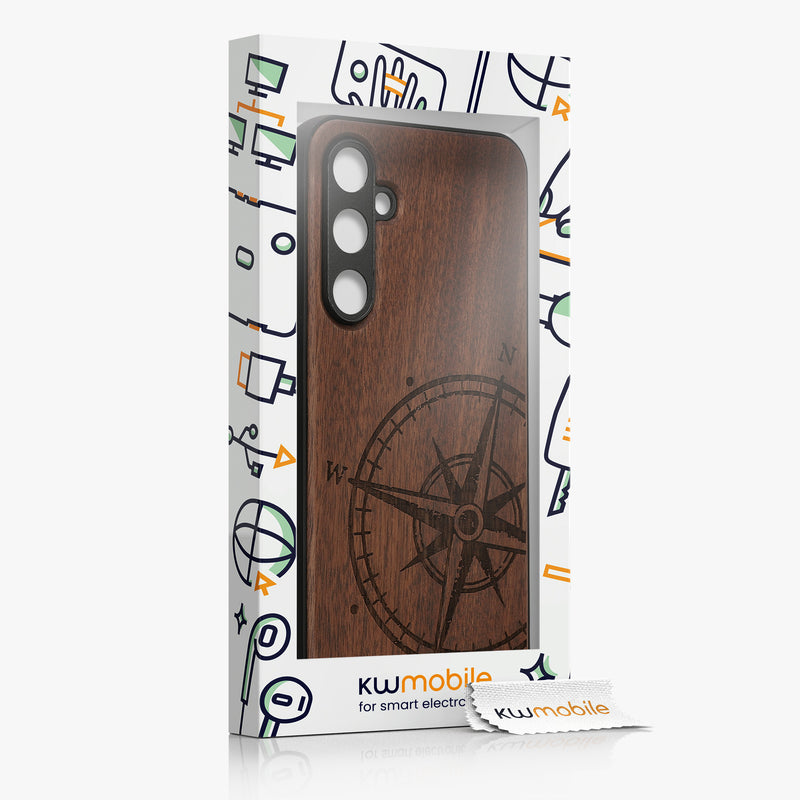 kwmobile Hülle kompatibel mit Samsung Galaxy S23 FE Handy Cover TPU Handyhülle Indische Sonne