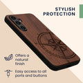 kwmobile Hülle kompatibel mit Samsung Galaxy S23 FE Handy Cover TPU Handyhülle Indische Sonne